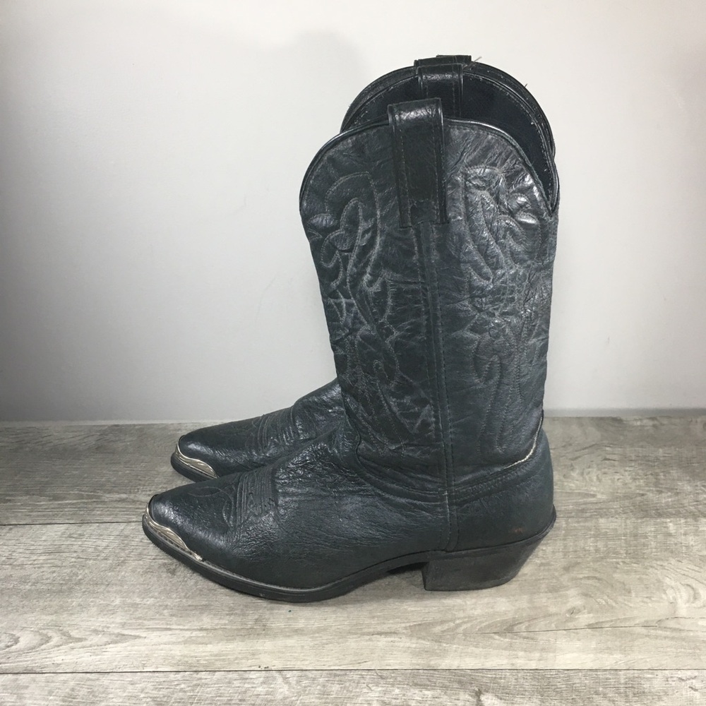 Laredo Men's 7640 East Bound Cowboy Western Pull On Mens Boots Vintage Size 10 - Picture 6 of 12